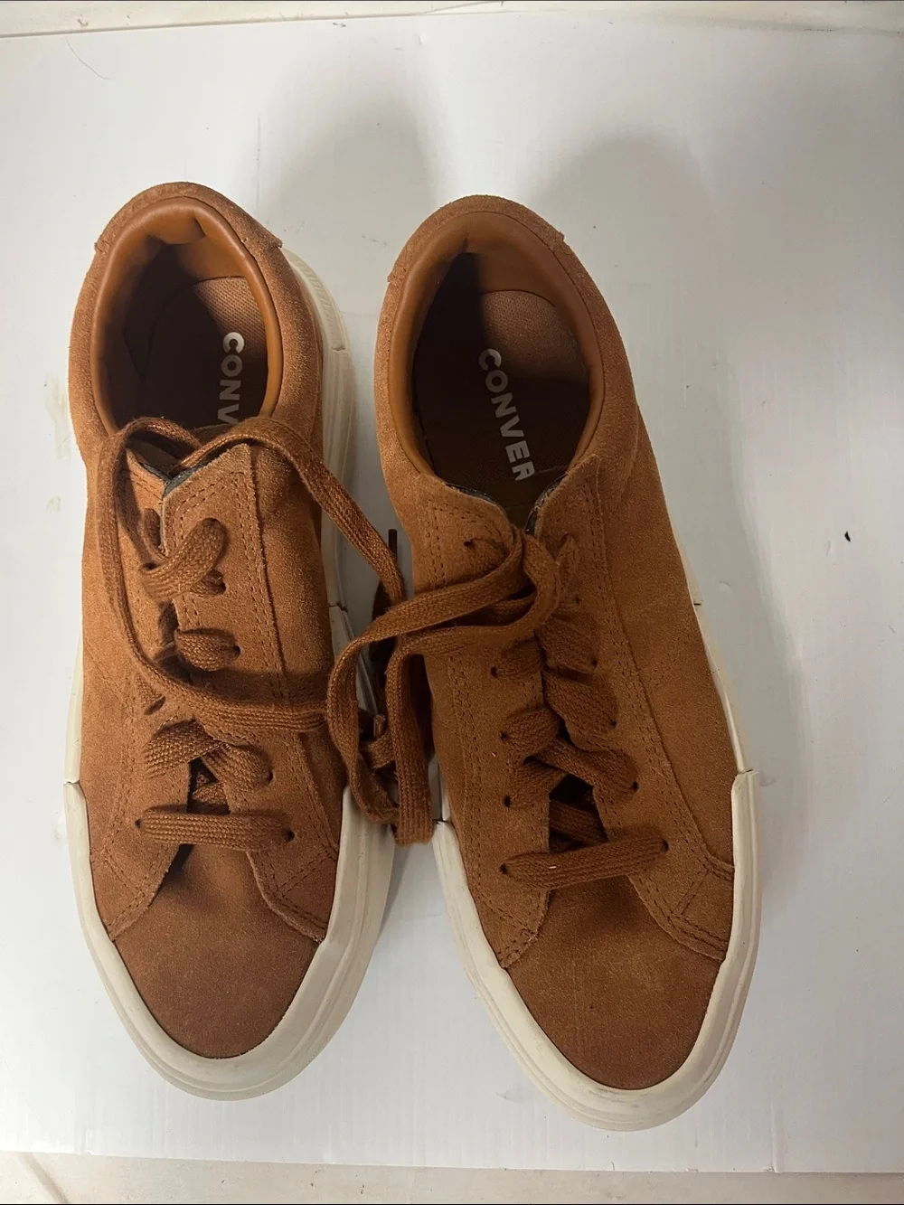 Converse Men’s Suede Low Top Sneakers — Brown